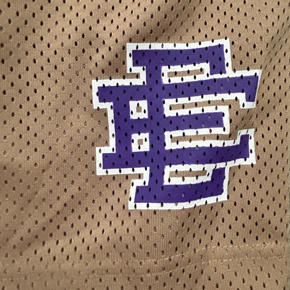 Eric Emanuel EE Basic Short, Gold/Purple, size Large - Picture 3 of 9